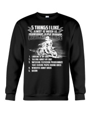 5 Things I Like As Much As Riding My Bike Crewneck Sweatshirt tile