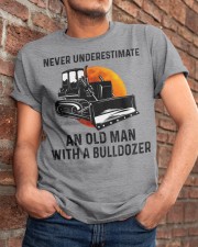 Never Underestimate An Old Man With A Bulldozer Classic T-Shirt apparel-classic-tshirt-lifestyle-26