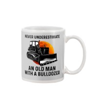 Never Underestimate An Old Man With A Bulldozer Mug tile