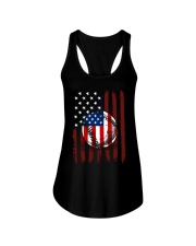 Baseball Flag Ladies Flowy Tank tile