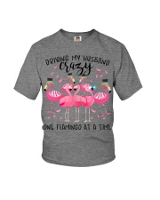 Driving My Husband Crazy One Flamingo At A Time Youth T-Shirt tile