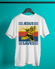 Jesus Saves Classic T-Shirt lifestyle-mens-crewneck-front-3
