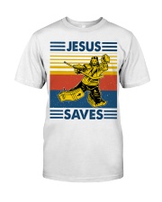 Jesus Saves Premium Fit Mens Tee tile