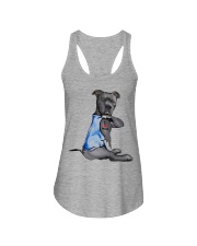 Pitbull - I Love Mom Ladies Flowy Tank tile