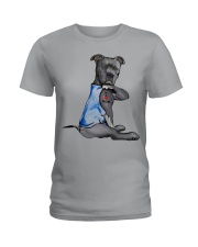 Pitbull - I Love Mom Ladies T-Shirt front