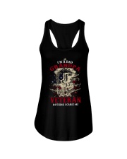 Nothing Scares Me Veteran Dad Grandpa Ladies Flowy Tank tile