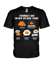 Things I Do In My Spare Time V-Neck T-Shirt tile