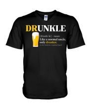 Drunkle definition V-Neck T-Shirt tile