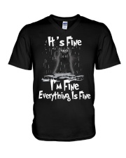 It's Fine - I'm Fine - Everything Is Fine V-Neck T-Shirt tile