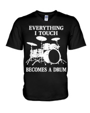 Everything I Touch Becomes A Drum V-Neck T-Shirt tile