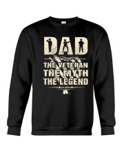 Dad The Veteran The Myth The Legend Crewneck Sweatshirt tile