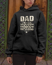 Dad The Veteran The Myth The Legend Hooded Sweatshirt apparel-hooded-sweatshirt-lifestyle-front-03