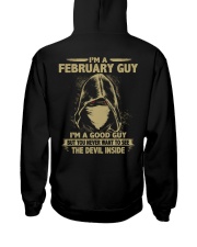 I'm A February Guy Hooded Sweatshirt back