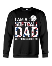 I Am A Softball Dad Crewneck Sweatshirt tile