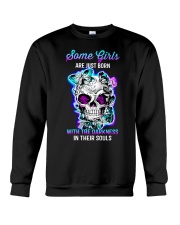 Some Girls Are Just Born With The Darkness In Soul Crewneck Sweatshirt tile