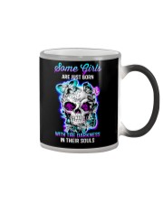 Some Girls Are Just Born With The Darkness In Soul Color Changing Mug tile