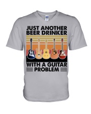 Just Another Beer Drinker With A Guitar Problem V-Neck T-Shirt tile