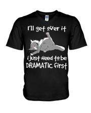 Cat I'll Get Over It V-Neck T-Shirt tile