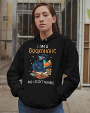 I Am a Bookaholic And I Regret Nothing Hooded Sweatshirt apparel-hooded-sweatshirt-lifestyle-08