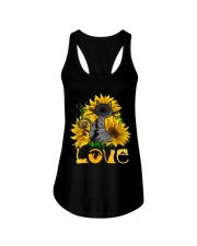 Cat Love Sunflowers Ladies Flowy Tank tile