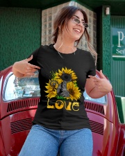 Cat Love Sunflowers Ladies T-Shirt apparel-ladies-t-shirt-lifestyle-01