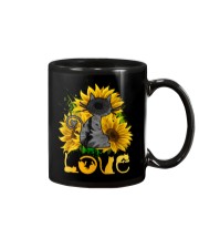 Cat Love Sunflowers Mug tile