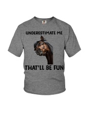 Underestimate Me That'll Be Fun Youth T-Shirt tile