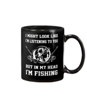 I Might Look Like Listening But In My Head Fishing Mug tile