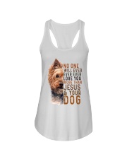 No One Will Love You More Than Jesus And Your Dog Ladies Flowy Tank tile