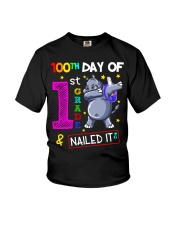 100th Day Of 1st Grade And Nailed It Youth T-Shirt tile