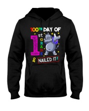 100th Day Of 1st Grade And Nailed It Hooded Sweatshirt tile