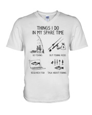 Things I Do In My Spare Time V-Neck T-Shirt tile