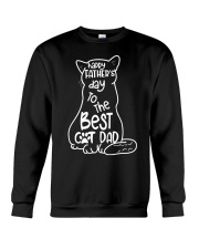 Happy Father's Day To The Best Cat Dad Crewneck Sweatshirt tile