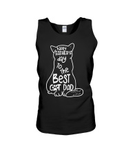 Happy Father's Day To The Best Cat Dad Unisex Tank tile