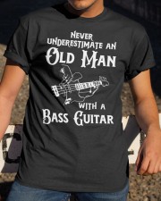 Never Underestimate An Old Man With A Bass Guitar Classic T-Shirt apparel-classic-tshirt-lifestyle-28