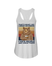 That's What I Do - I Drink Bourbon - I Hate People Ladies Flowy Tank tile