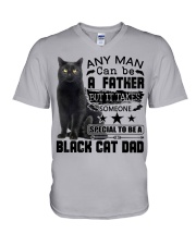 It Takes Someone Special To Be A Black Cat Dad V-Neck T-Shirt tile