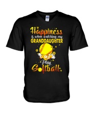 Softball V-Neck T-Shirt tile