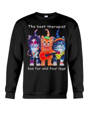 The Best Therapist Has Fur And Four Legs Crewneck Sweatshirt tile