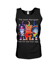 The Best Therapist Has Fur And Four Legs Unisex Tank tile