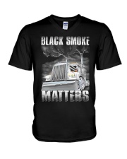 Black Smoke Matters V-Neck T-Shirt tile