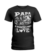 Papa Son First Hero Ladies T-Shirt front