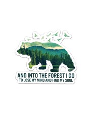 And Into The Forest I Go Sticker - Single (Horizontal) front