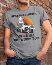 Never Underestimate An Old Man With A Dump Truck Classic T-Shirt apparel-classic-tshirt-lifestyle-26