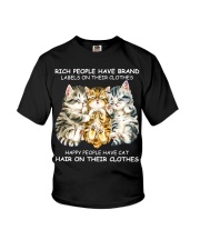 Happy People Have Cat Hair On Their Clothes Youth T-Shirt tile