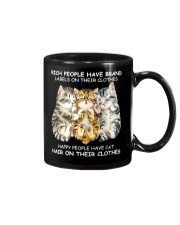 Happy People Have Cat Hair On Their Clothes Mug tile
