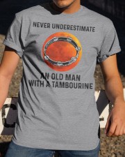 Never Underestimate An Old Man With A Tambourine Classic T-Shirt apparel-classic-tshirt-lifestyle-28
