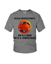 Never Underestimate An Old Man With A Tambourine Youth T-Shirt tile