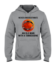 Never Underestimate An Old Man With A Tambourine Hooded Sweatshirt tile
