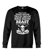 Trucker Biker Crewneck Sweatshirt tile